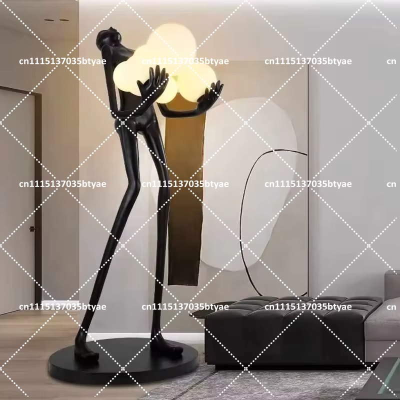 Resin Art Floor Design - ホテル北欧リビングルームコーナー樹脂彫刻フロアランプデザイナーモダンシンプルアート装飾スタンディングライトエミッティング