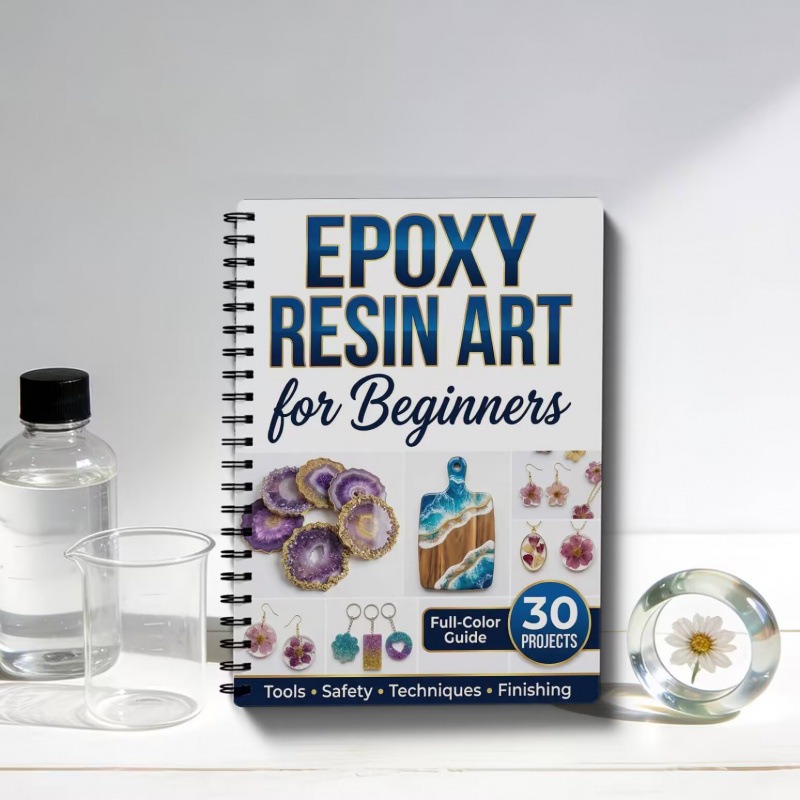 Resin Art Learning - エポキシ樹脂アートハンドブック 初心者向けクラフト製作ガイド 学習マニュアル