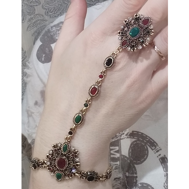 キネル-女性のためのトルコのリンクリング,ユニークなブレスレ - Resin Art Ring のレビューと価格