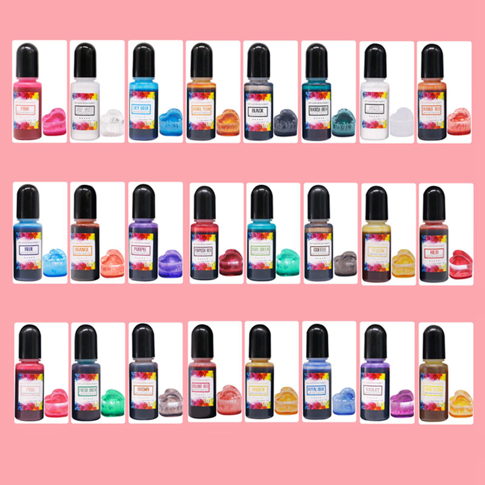 24個入りアルコールインク エポキシ樹脂顔料 液体染料 濃縮 - Resin Pigment Alcohol Ink のレビューと価格