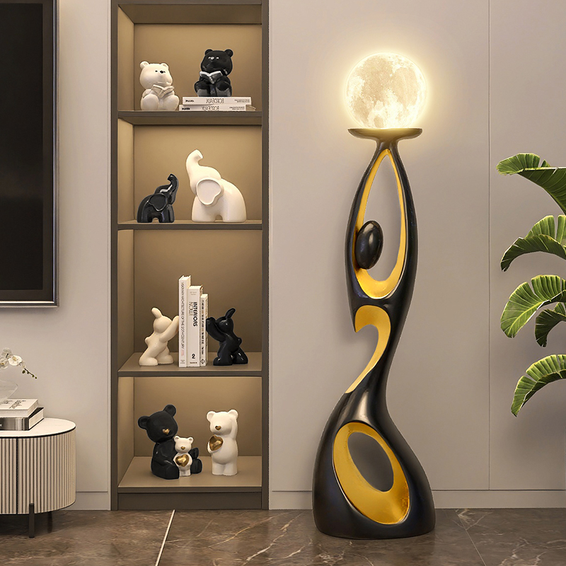 イタリアデザイナー樹脂アートフロアランプ装飾オーナメントリビ - Resin Art Floor Design のレビューと価格