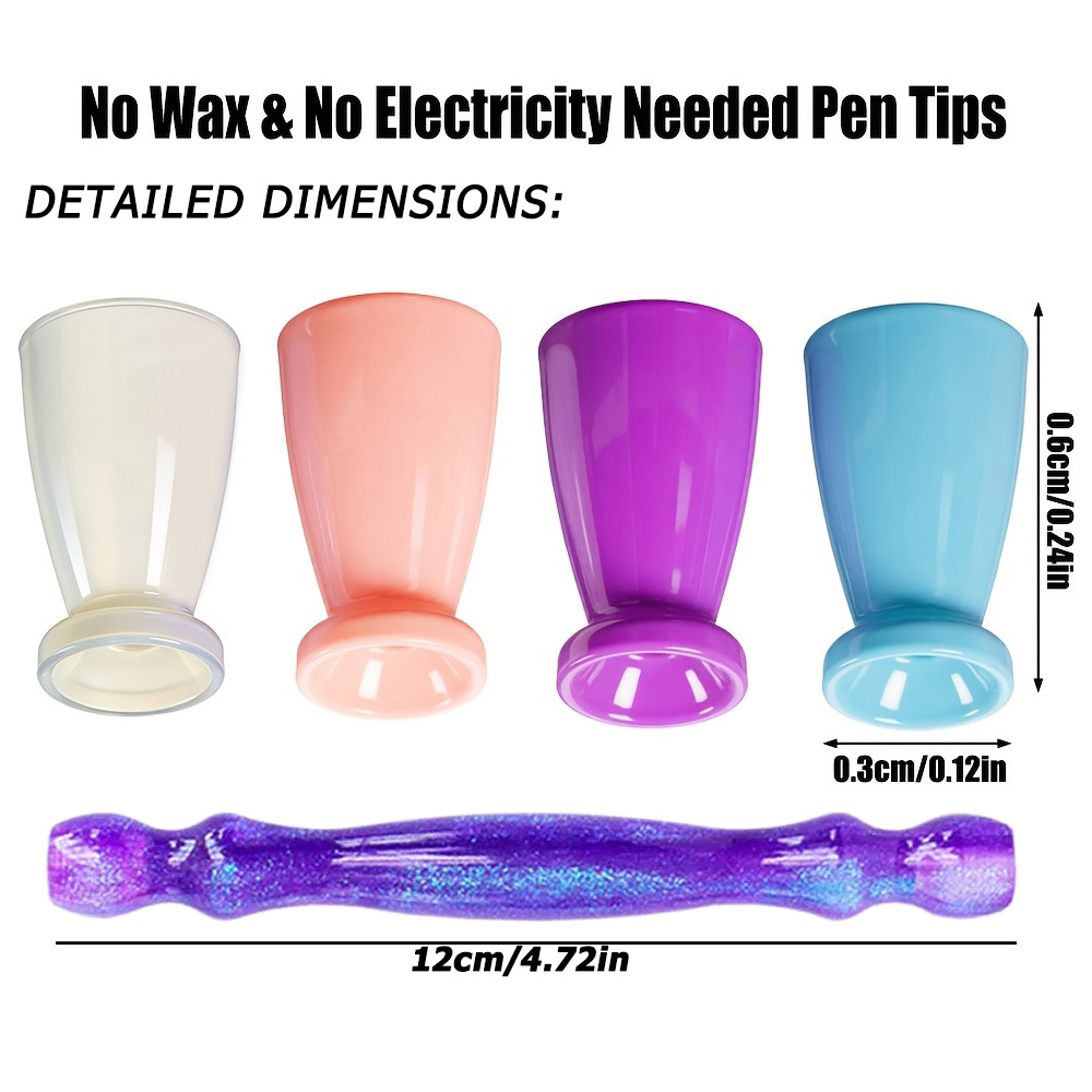 10個入りシリコンダイヤモンドペイントペンチップ、ワックスレ - Resin Art Tools のレビューと価格