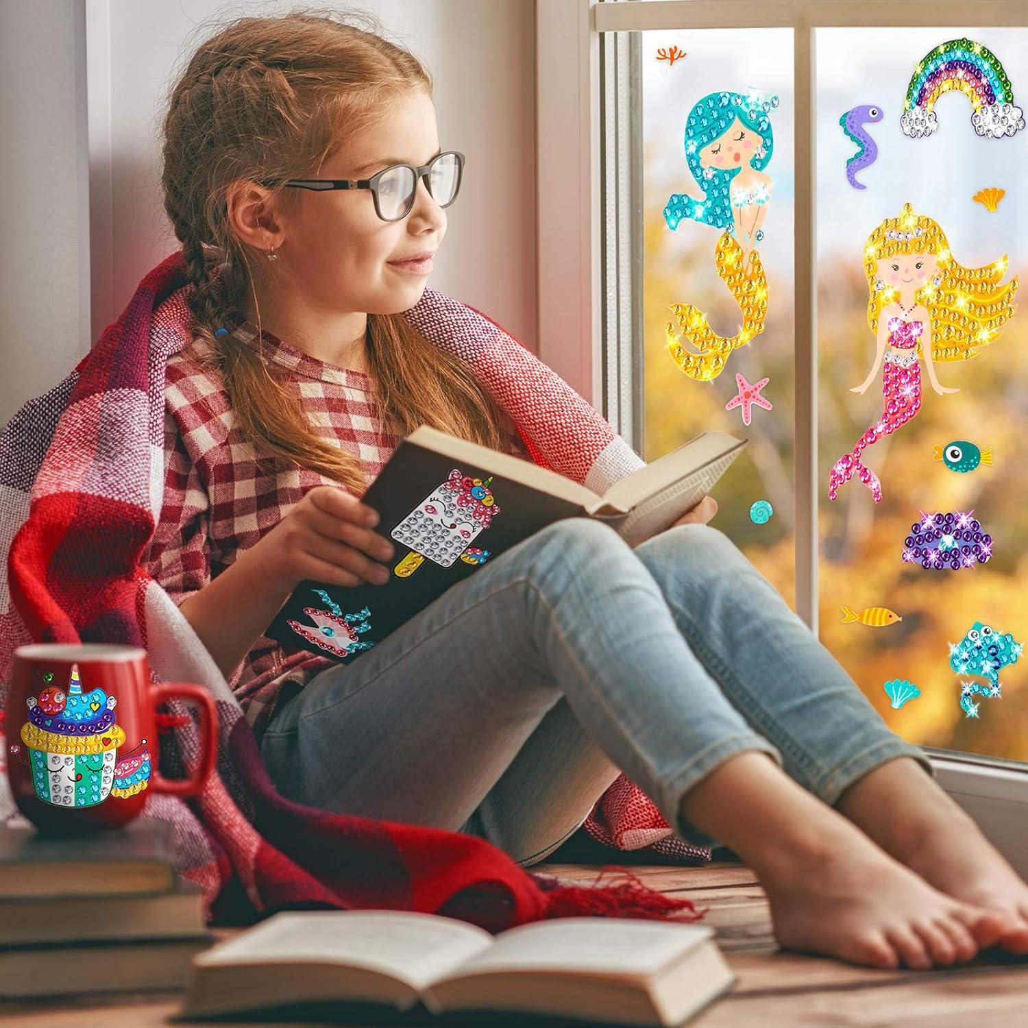 子供のための5Dダイヤモンド絵画ステッカーキット,漫画のパタ - Resin Art Diy のレビューと価格