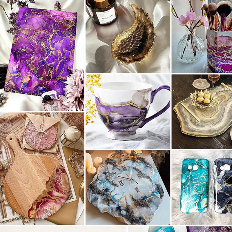 1 セット樹脂顔料キットアートインクアルコール液体着色剤染料 - Resin Art And Jewelry のレビューと価格