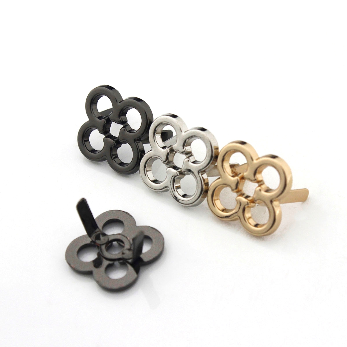 2 個金属花の形の装飾バックルバッグファッションクリップバッ - Resin Art Ring のレビューと価格