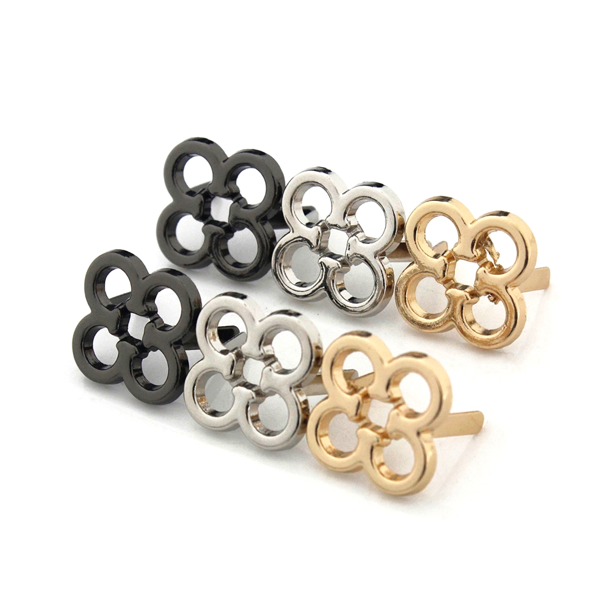 2 個金属花の形の装飾バックルバッグファッションクリップバッ - Resin Art Ring のレビューと価格