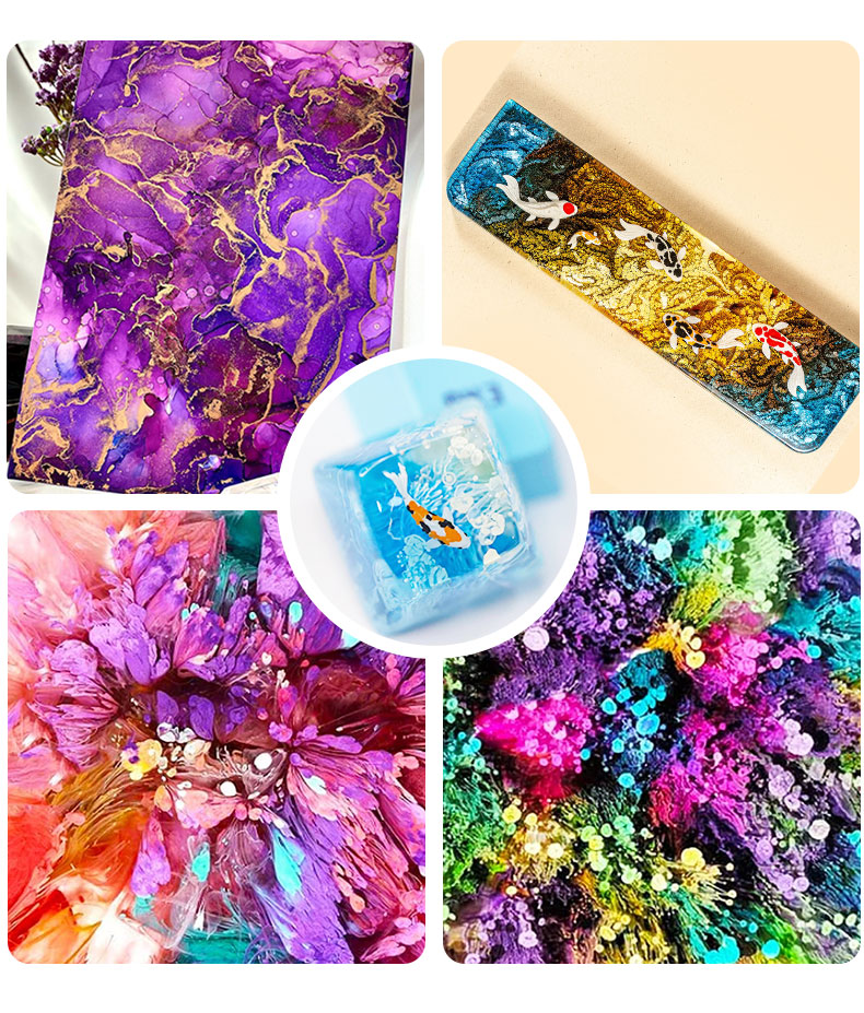 10 ミリリットルアルコールインクアートエポキシ樹脂顔料 2 - Resin Pigment Alcohol Ink のレビューと価格