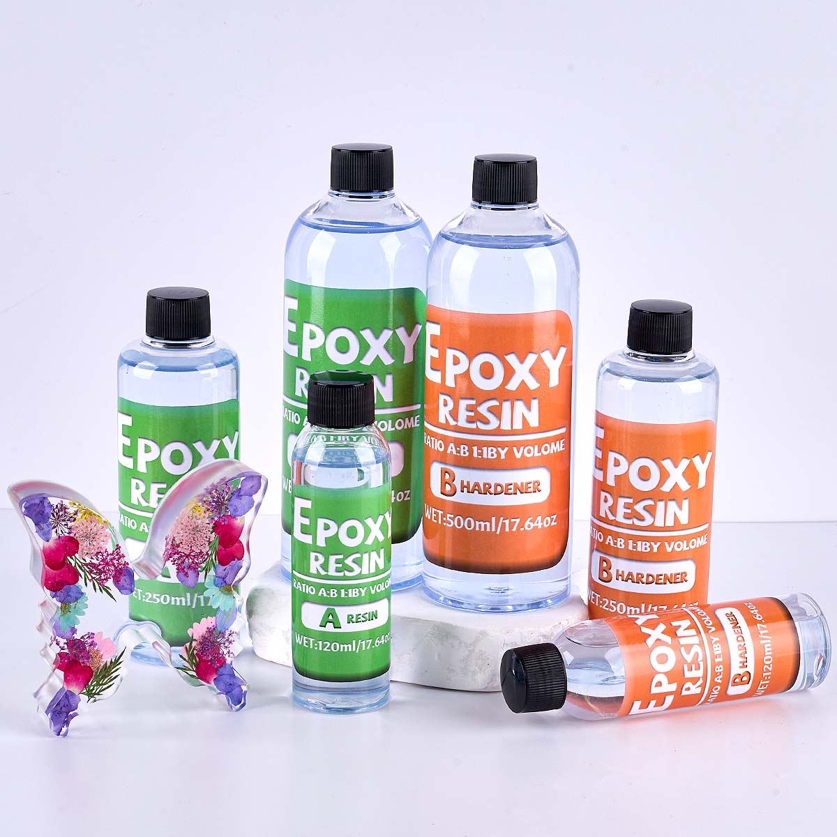 1:1 比エポキシ樹脂キット黄ばみ防止新配合クリスタルクリア - Resin Art And Jewelry のレビューと価格
