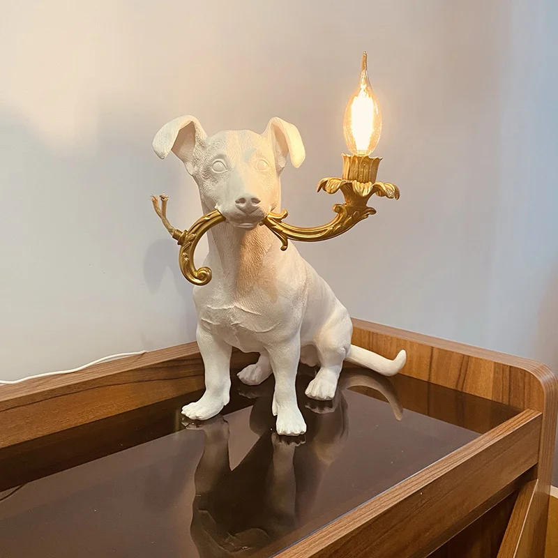 2026年樹脂製犬型テーブルライト、ジョビーテーブルランプ、 - Resin Art Floor Design のレビューと価格