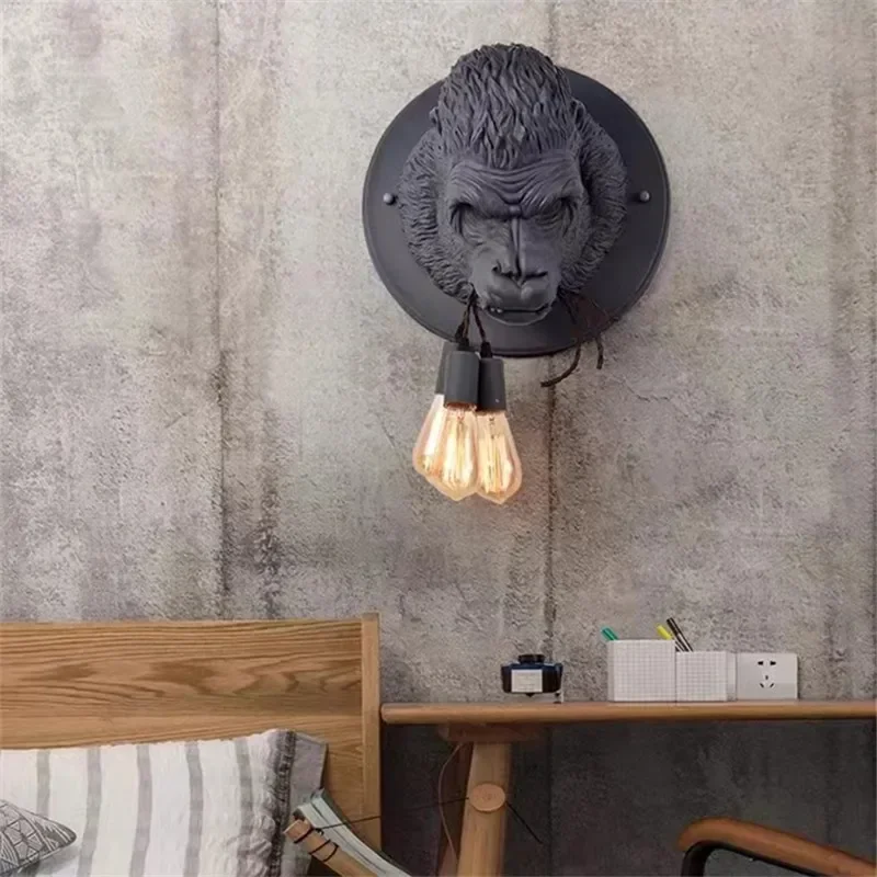 2025 モダンアムステルダム壁ランプ北欧動物ヘッド樹脂ラン - Resin Art On Wood のレビューと価格