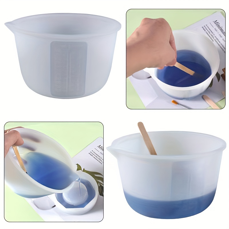 シリコン計量カップ、600ml/20oz&100mlの増粘・ - Resin Art Tools のレビューと価格