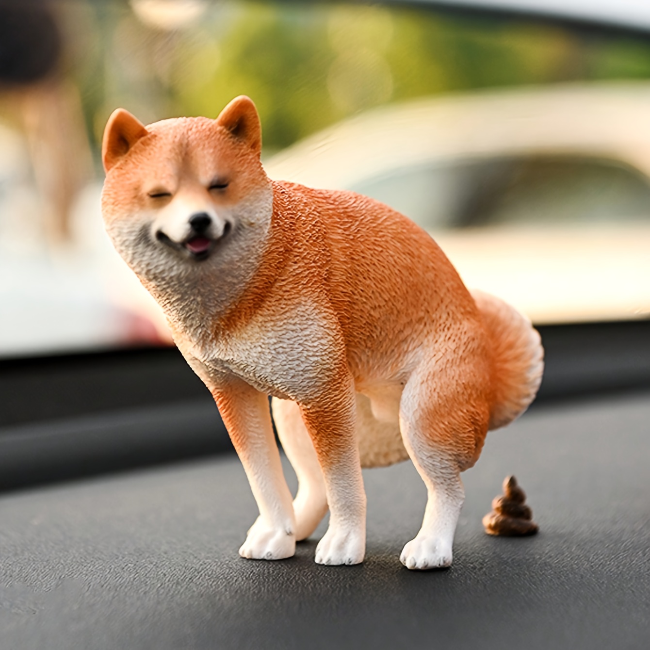 1/6スケール 面白い柴犬フィギュアセット うんち＆小便ポス - Resin Art Toys のレビューと価格