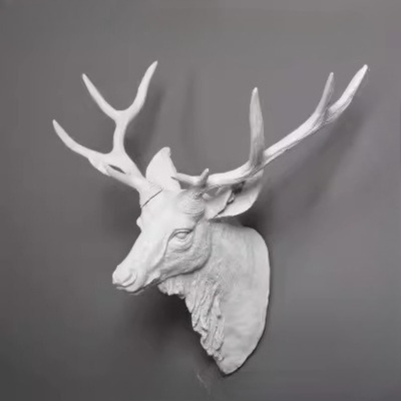 60/80CM アメリカンディアヘッド ウォールマウントデコ - Background Resin Art のレビューと価格