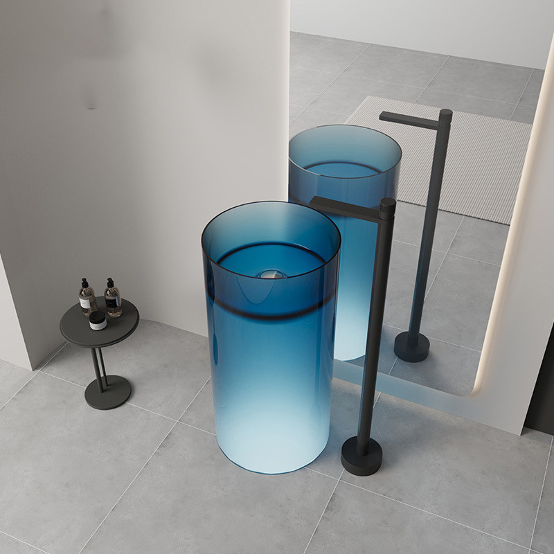 カラー純アクリル透明樹脂クリスタルアート一体型床置きトイレシ - Resin Art Floor Design のレビューと価格