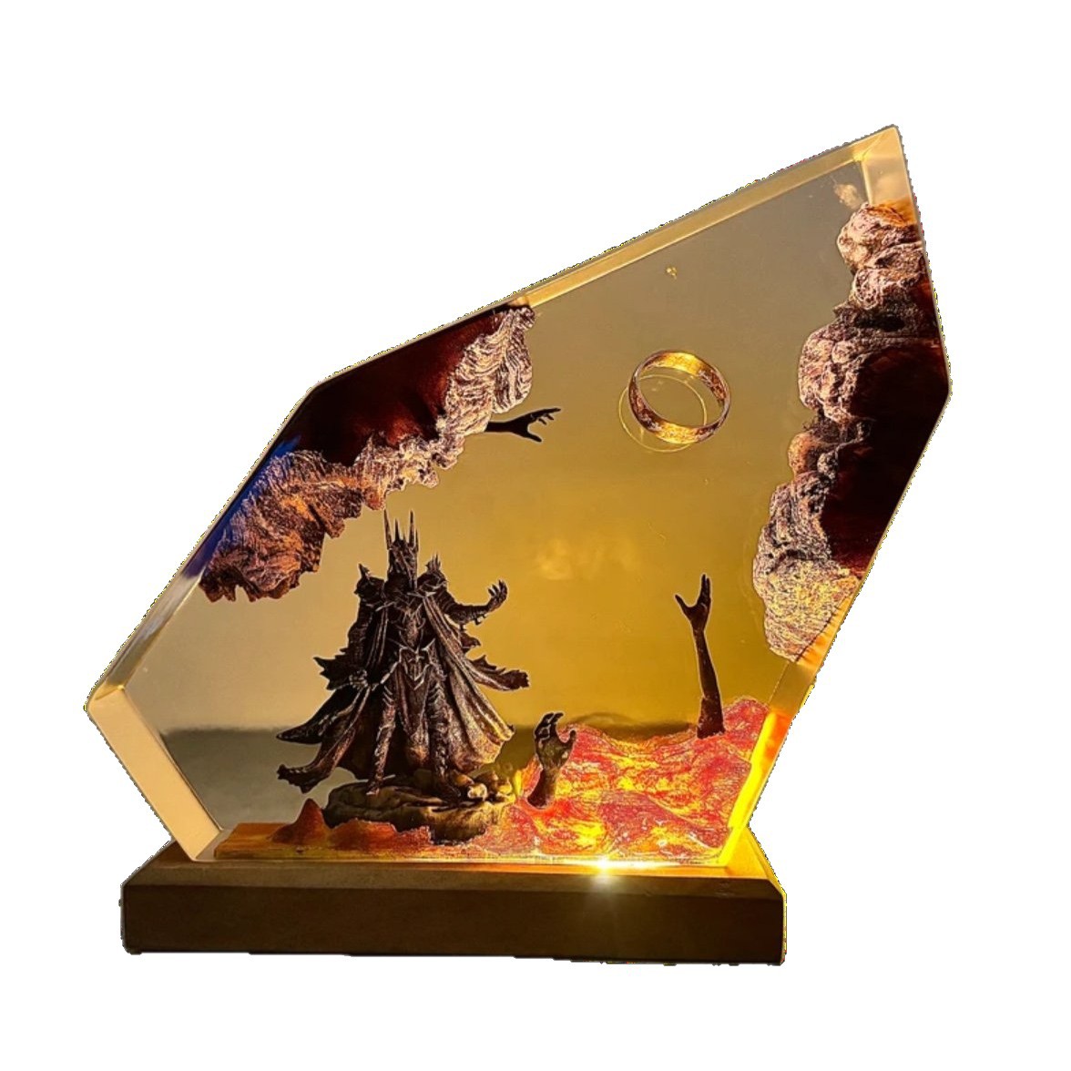 2026年新作 悪魔の王国 生物型樹脂製テーブルライト クリ - Resin Art Ring のレビューと価格