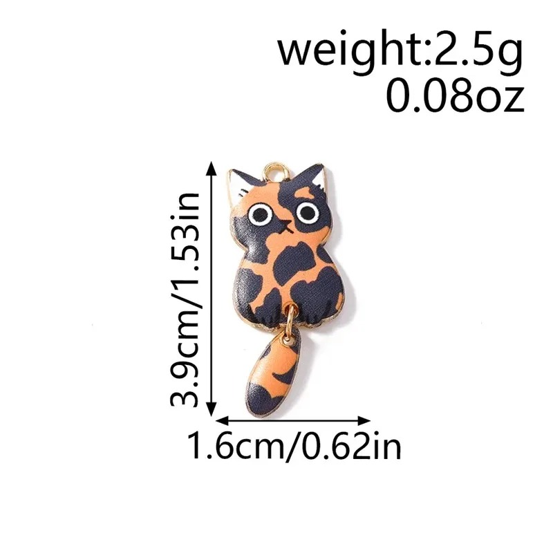 10 個 16 × 39 ミリメートルかわいい漫画猫樹脂チャ - Resin Art Supplies のレビューと価格