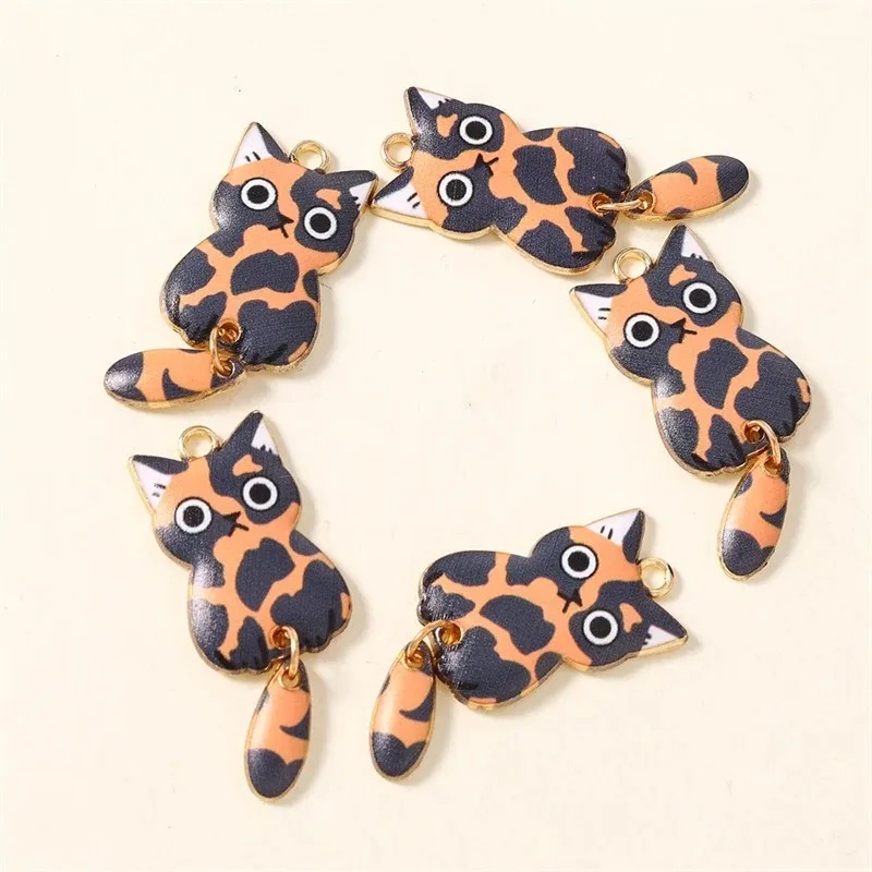 10 個 16 × 39 ミリメートルかわいい漫画猫樹脂チャ - Resin Art Supplies のレビューと価格