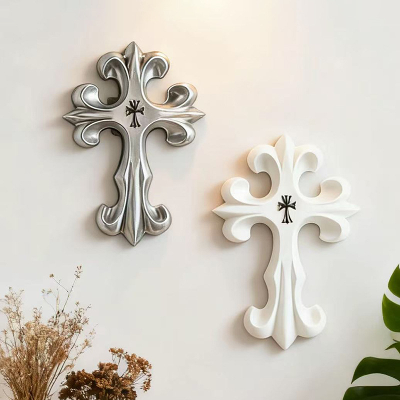 レトロクロス壁飾りゴシックスタイル樹脂製十字架装飾品ヴィンテ - Resin Art Hanging のレビューと価格