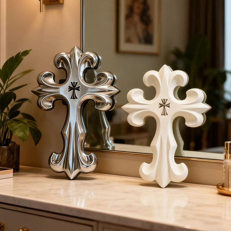 レトロクロス壁飾りゴシックスタイル樹脂製十字架装飾品ヴィンテ - Resin Art Hanging のレビューと価格