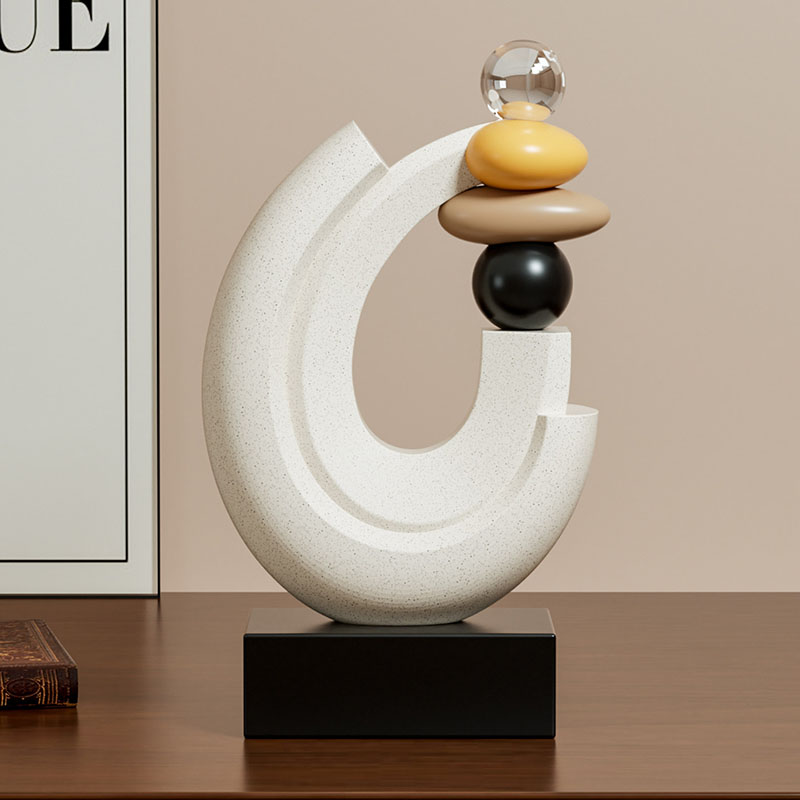 家の装飾幸運石像デスクトップ装飾品北欧リビングルームディスプ - Resin Art Gift For Anniversary のレビューと価格