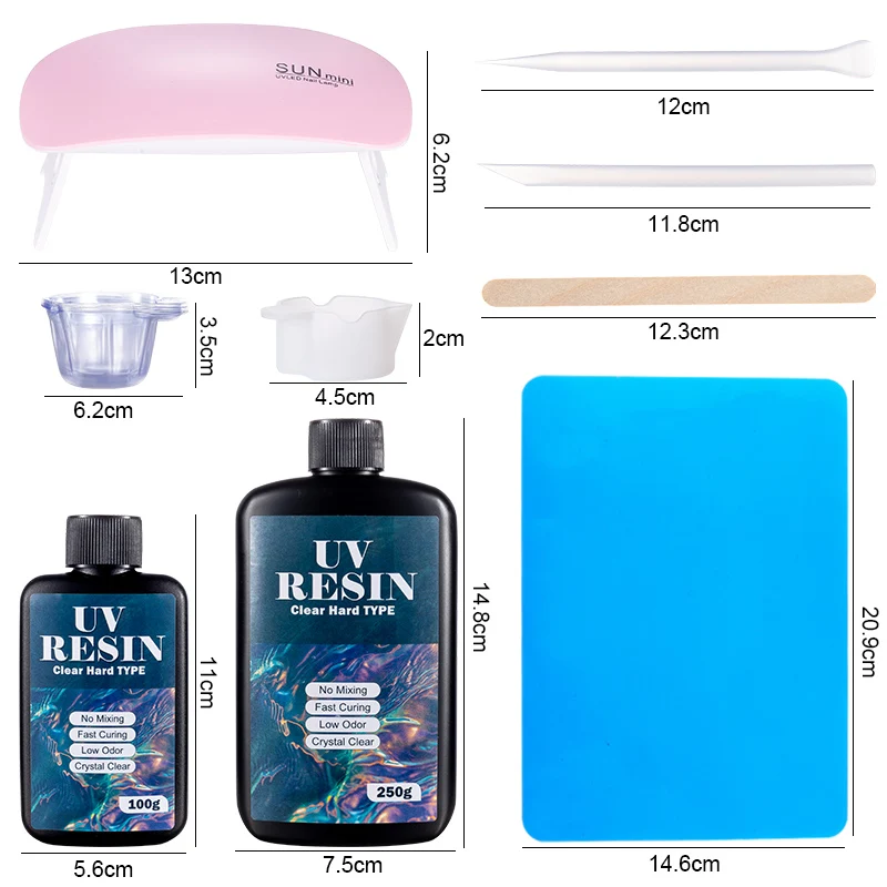 100g/250g クリアUVレジン ハードタイプ 1分硬化 - Uv Resin Clear Hard のレビューと価格