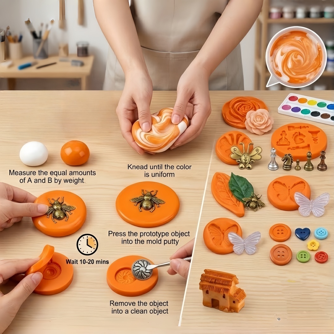 シリコンパテ DIY クラフトセット 柔軟で長持ちする樹脂ア - Resin Art Diy のレビューと価格