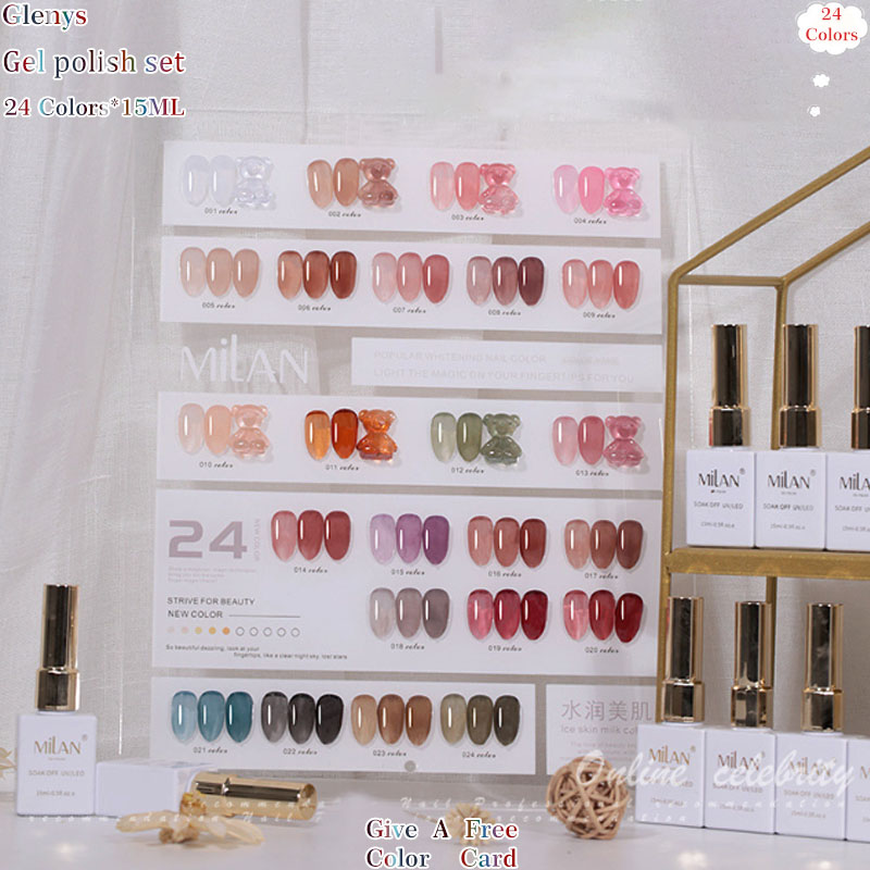 グレニーズ24色ネイルポリッシュグルー 全ネットワーク人気  - Resin Art Learning のレビューと価格