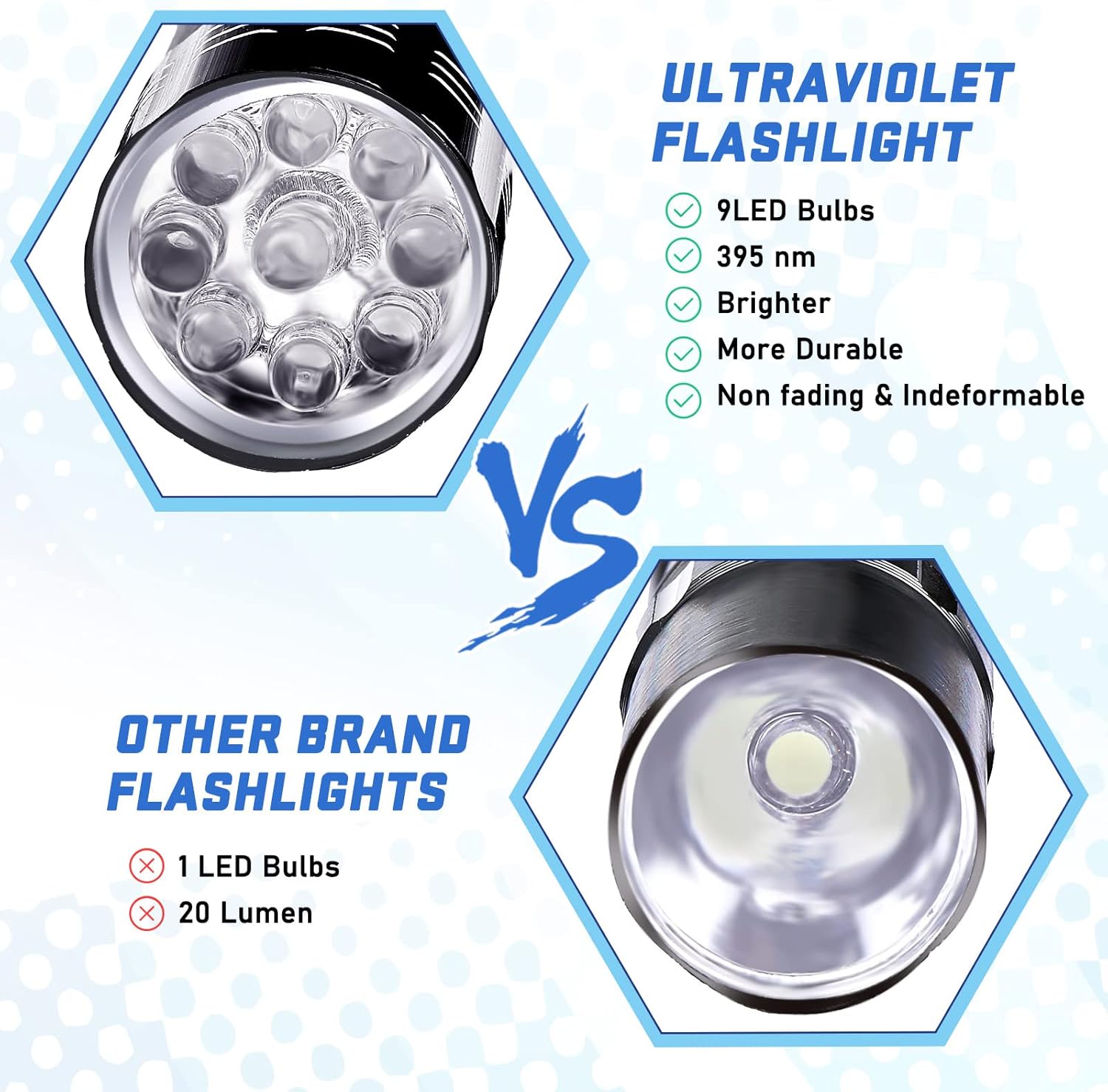9LED懐中電灯 UVレジン硬化ランプ ライト LED 39 - Resin Art Tools のレビューと価格
