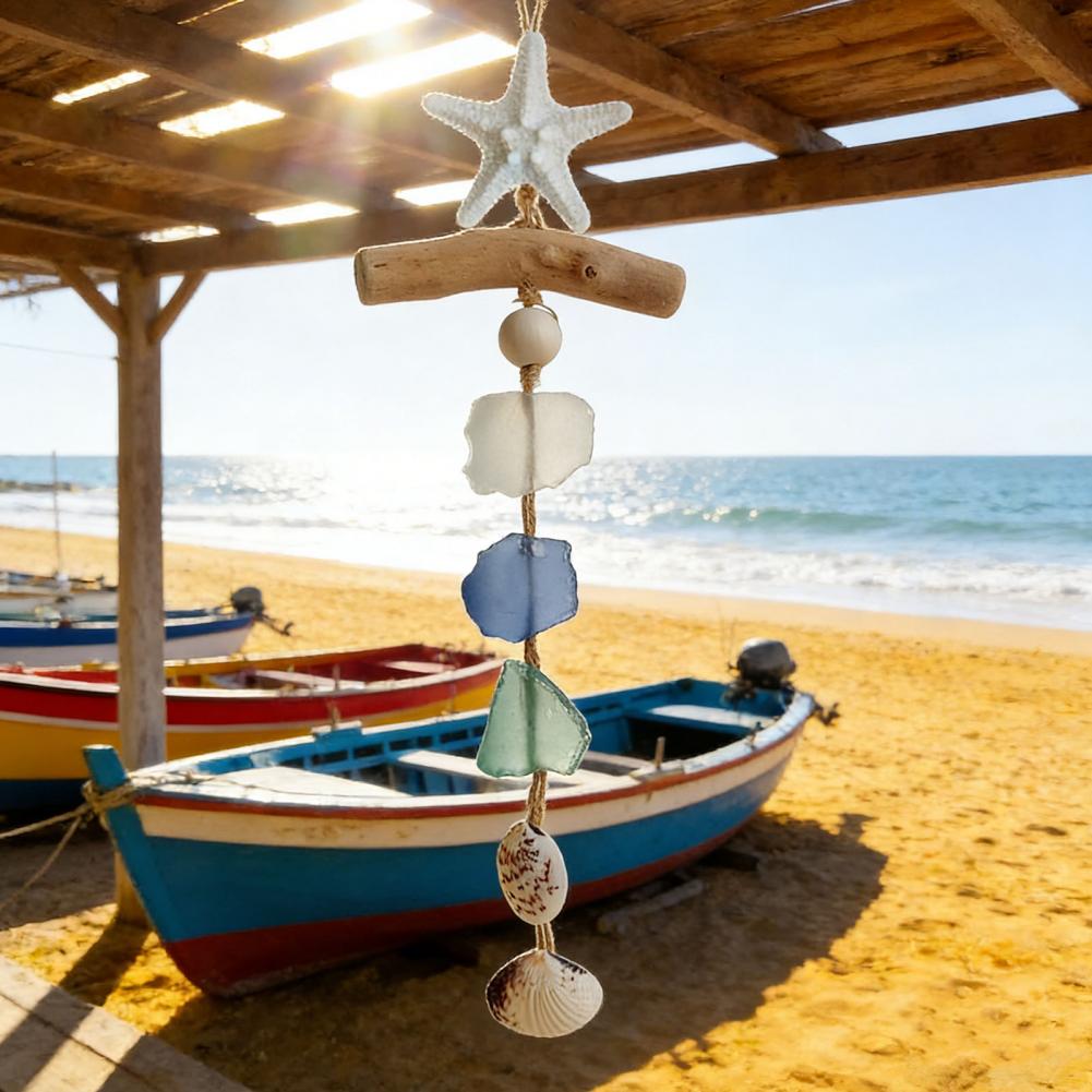 貝殻とヒトデの装飾、手作りのシーグラス航海風壁飾り、海岸のヒ - Resin Art Hanging のレビューと価格