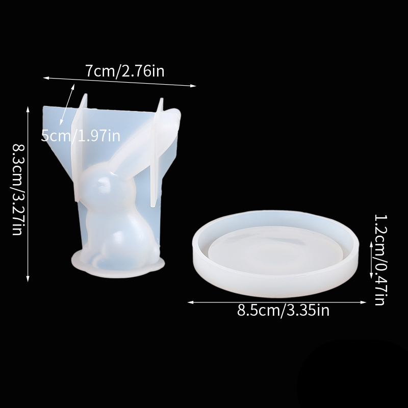 2 個 3D バニーリングホルダーシリコーンエポキシ樹脂金型 - Resin Art Ring のレビューと価格