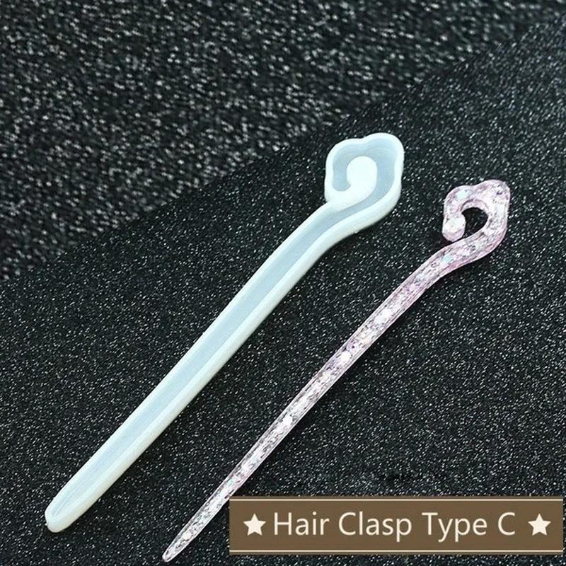 新しい透明ヘアピンシリコーン特殊金型樹脂 DIY ヘアジュエ - Resin Art Supplies のレビューと価格