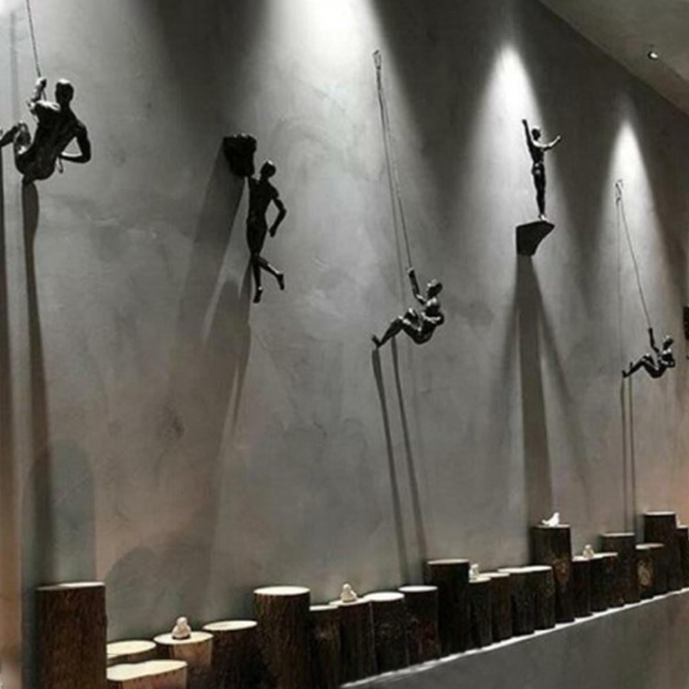 樹脂製のクライミングアスリートの像,壁に掛ける装飾品,家のミ - Resin Art Hanging のレビューと価格