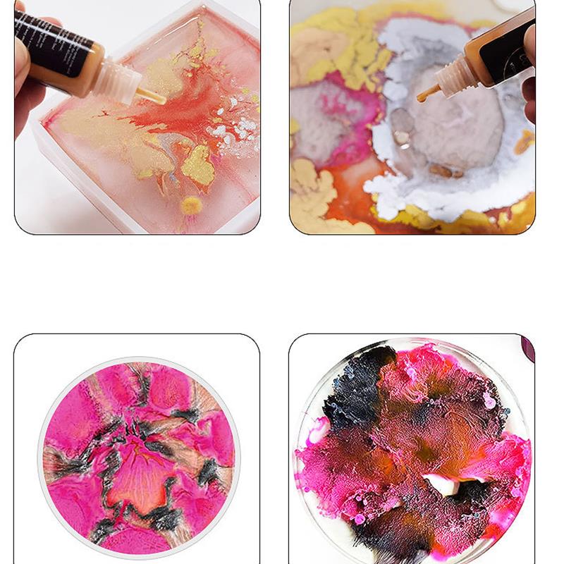 液体用エポキシ樹脂,10ml,インク,エポキシ樹脂,日曜大工 - Resin Pigment Alcohol Ink のレビューと価格