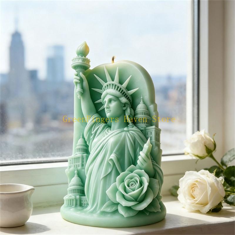 F68D 3D 自由の女神エンボスシリコーンキャンドル金型樹 - Resin Art Gift For Anniversary のレビューと価格