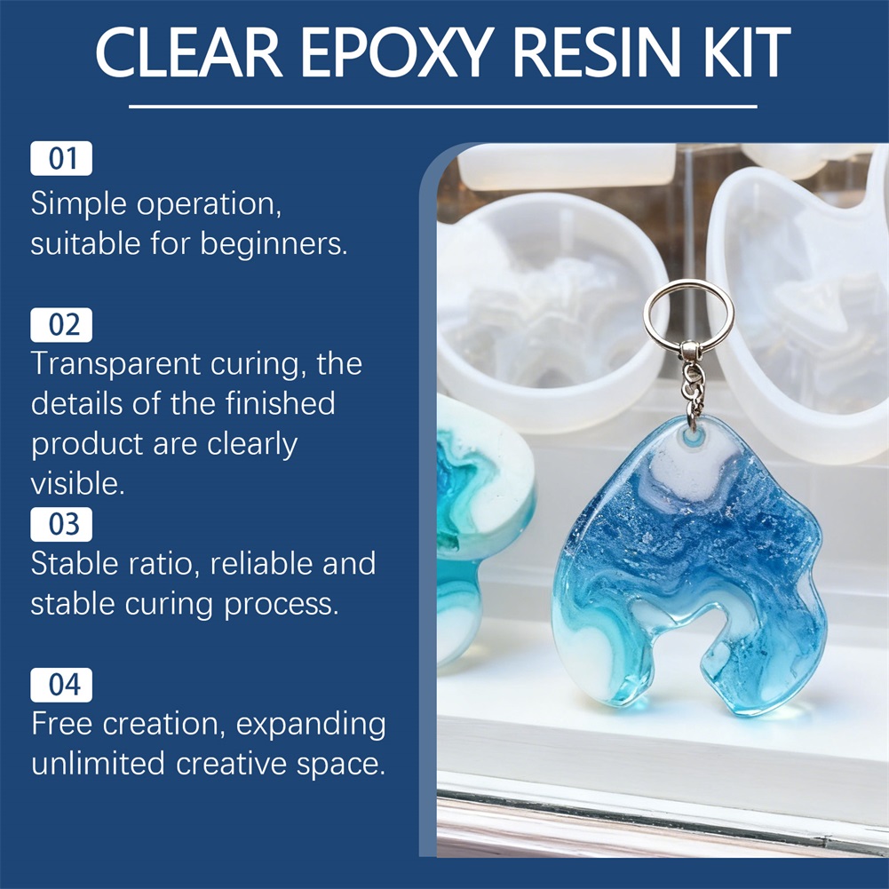 DIYクリスタルクリアエポキシ樹脂 1:1混合比 キャスティ - Resin Art And Jewelry のレビューと価格