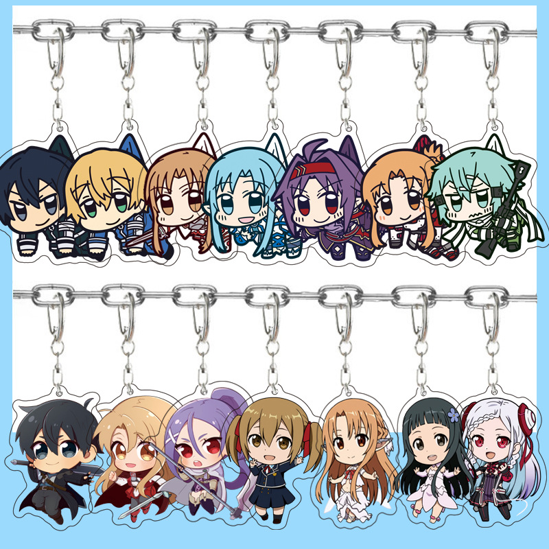 ソードアート・オンラインアニメグッズ キリト アスナ アクリ - Resin Art Online のレビューと価格