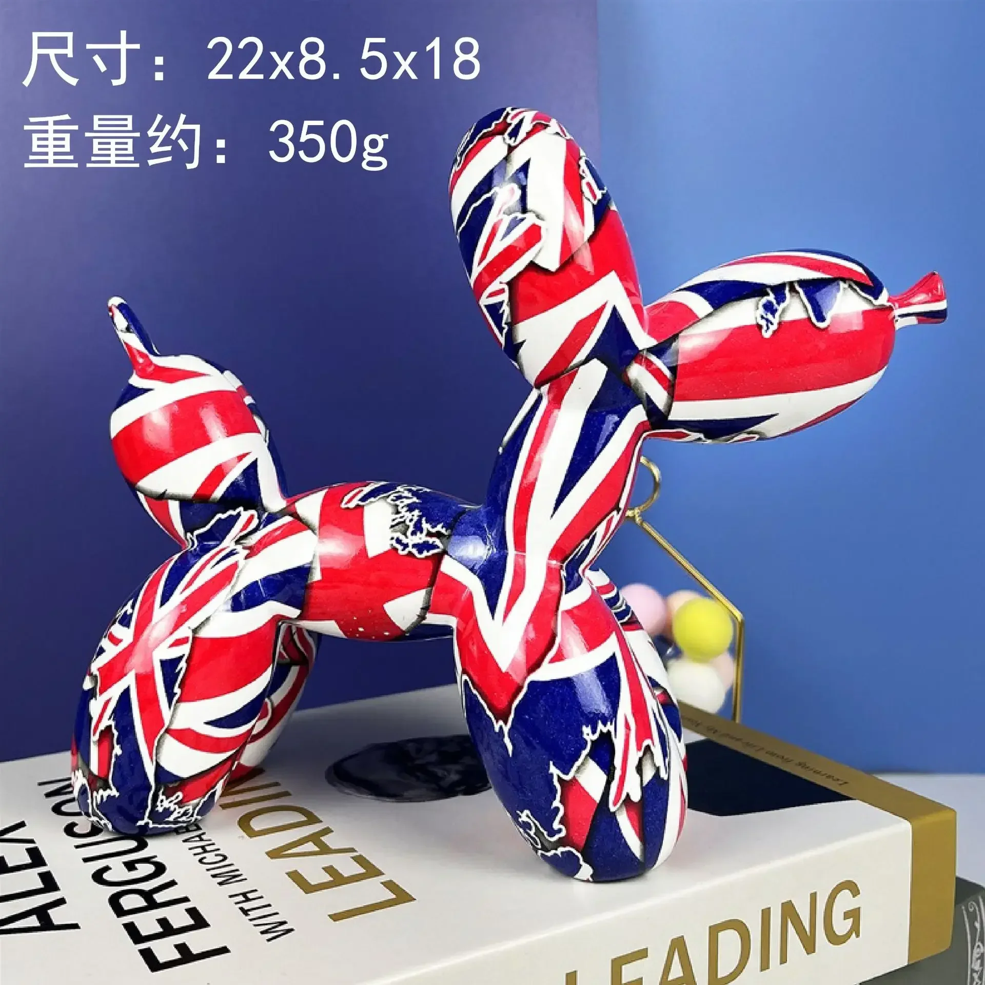 樹脂で作られた犬の彫刻,風船付きのモダンなアートアクセサリー - Resin Art Gift For Anniversary のレビューと価格