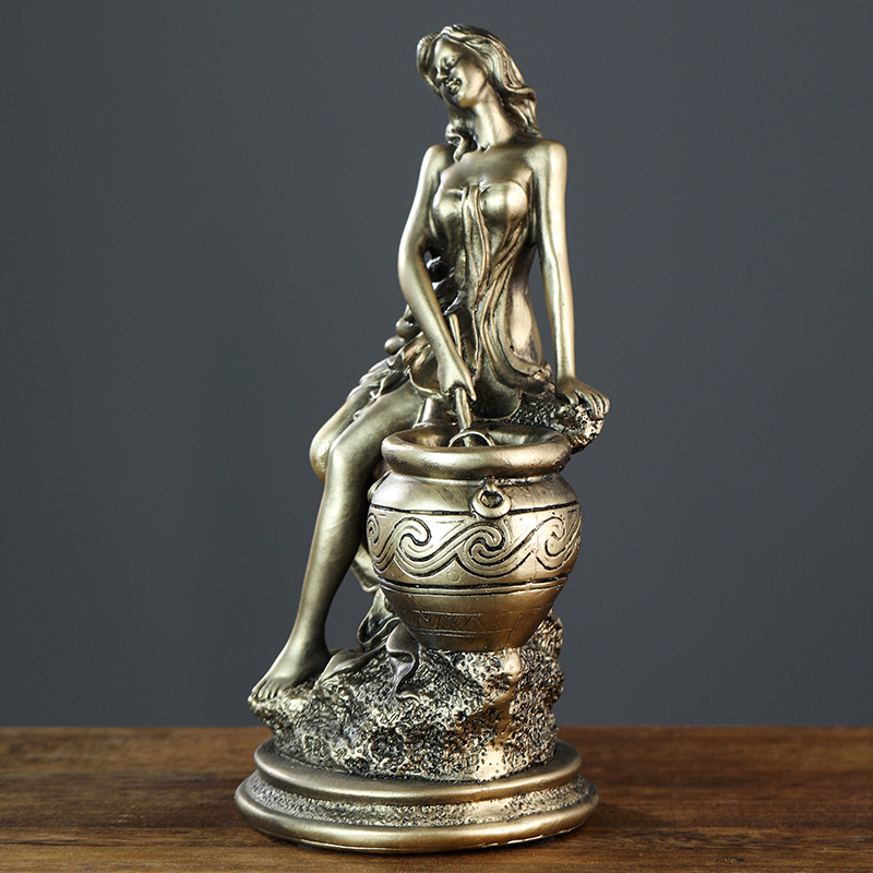 ギリシャの女神像、手作りの古典彫刻、アフロディーテまたはアテ - Resin Art Gift For Anniversary のレビューと価格