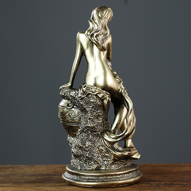 ギリシャの女神像、手作りの古典彫刻、アフロディーテまたはアテ - Resin Art Gift For Anniversary のレビューと価格
