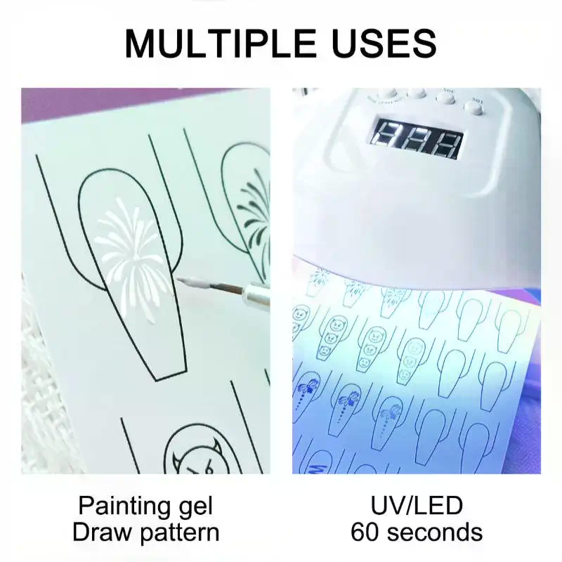 ネイルアートライン練習用紙描画ペイントテンプレート学習ブック - Resin Art Learning のレビューと価格