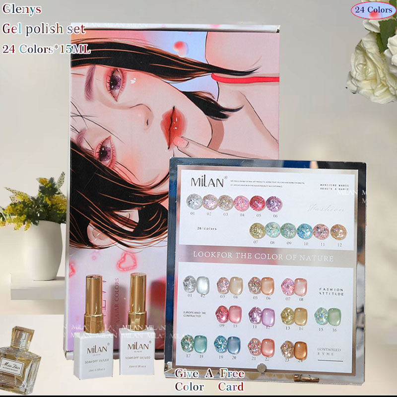 グレンイーズ 24色 ネイルポリッシュ グルー セミパーマネ - Resin Art Learning のレビューと価格