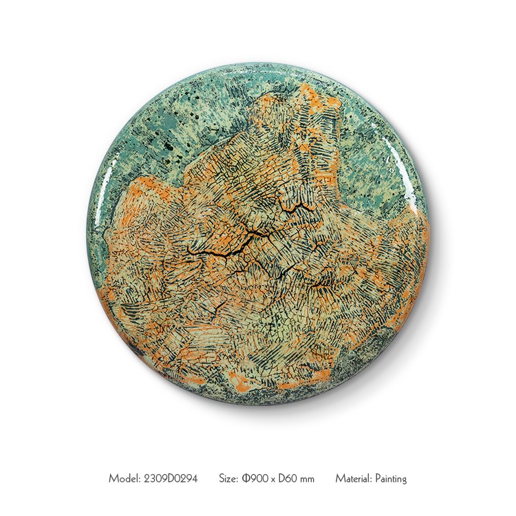 現代的な大型抽象画、手作りの質感のあるキャンバス油絵、木製ボ - Resin Art On Wood のレビューと価格