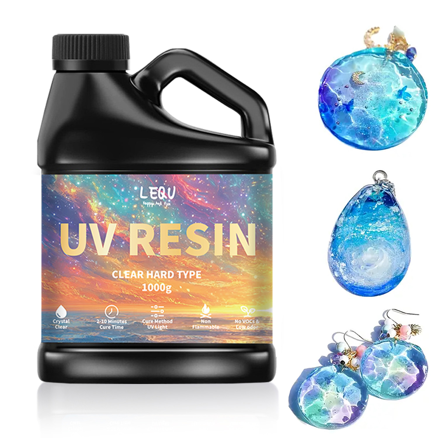 100/200/500/1000 グラム UV エポキシ樹脂 - Uv Resin Clear Hard のレビューと価格