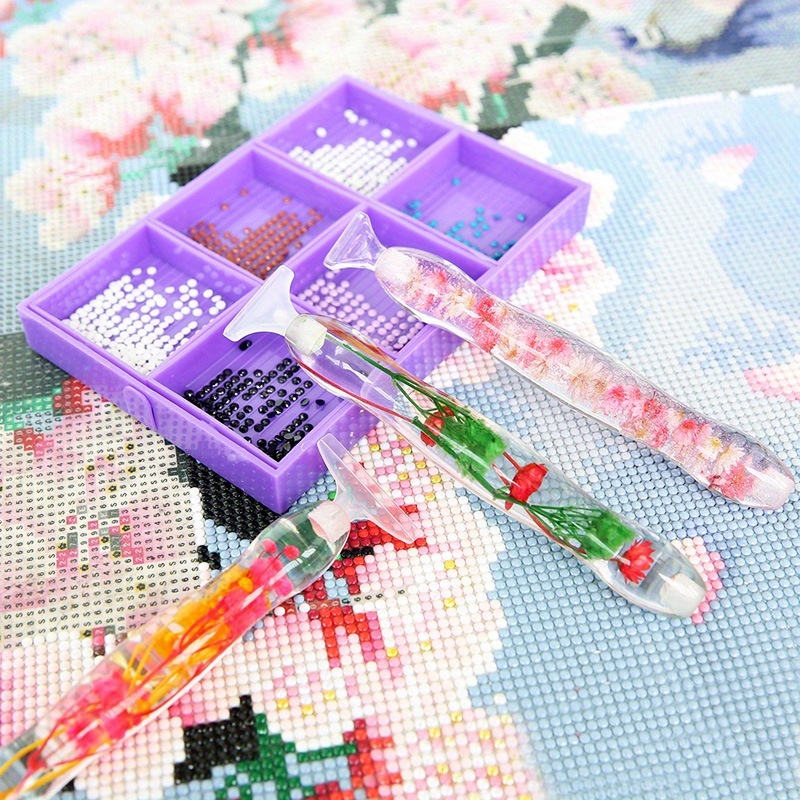 1セットフラワーデザイン樹脂製5Dダイヤモンドペインティング - Resin Art Diy のレビューと価格